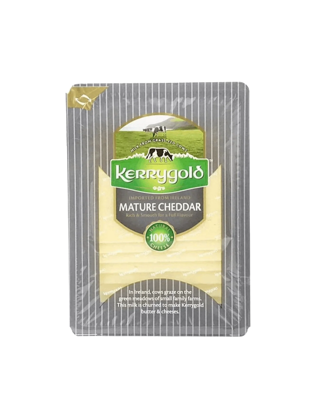 KERRYGOLD MATURE WHITE CHEDDAR SLICES 150GM