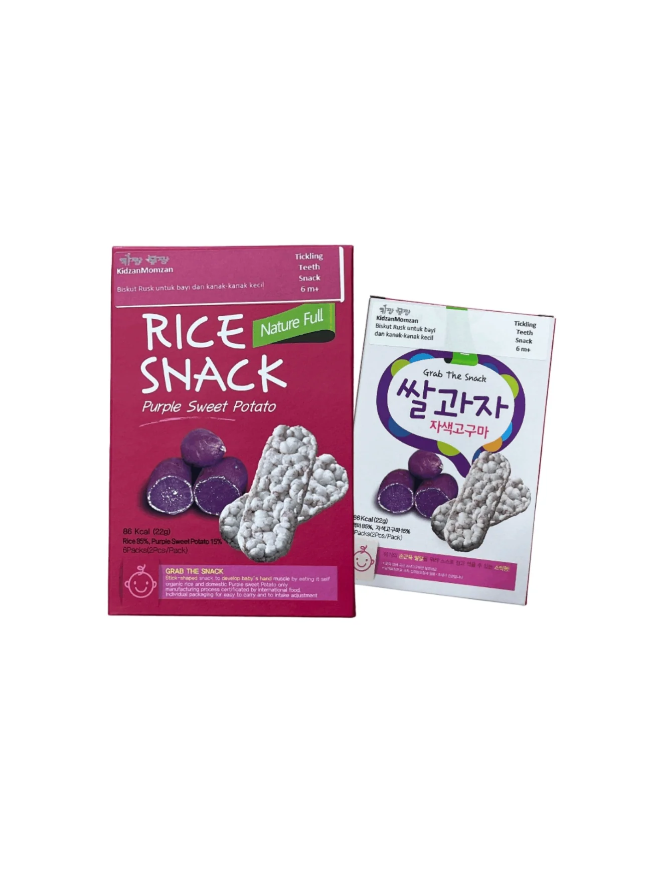 KIDZANMOMZAN ORG SWEET POTATO RICE SNACK 22G