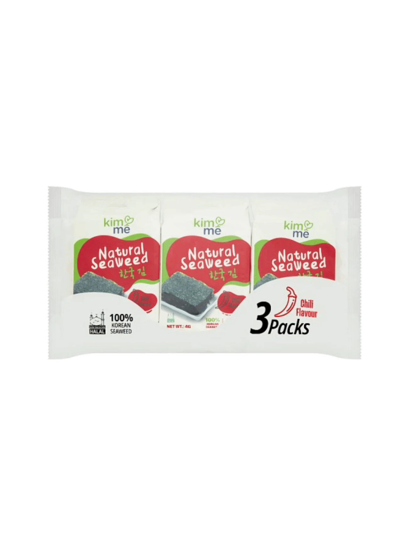 KIMME NATURAL SEAWEED SPICY FLAVOR 3X4G