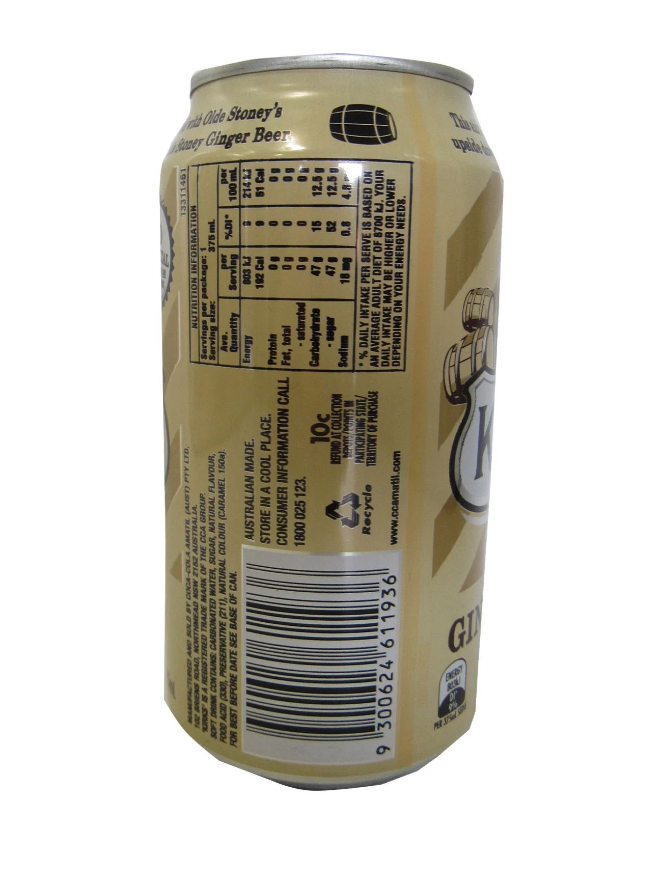 KIRKS GINGER BEER ORIGINALS 375ML - Image 2