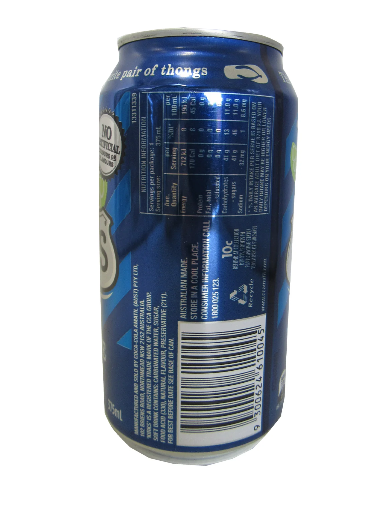 KIRKS ORIGINAL LEMONADE 375ML - Image 2