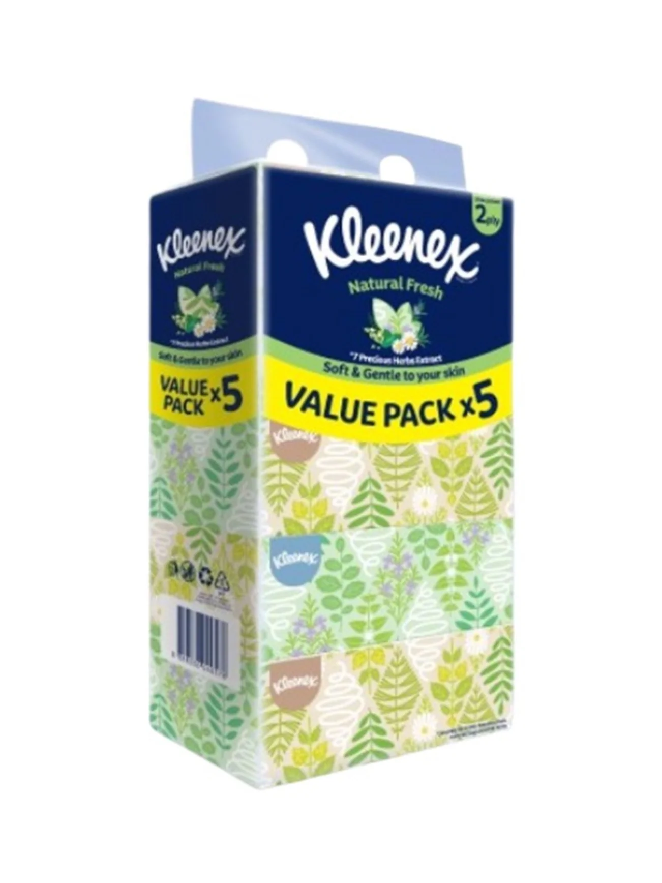 KLEENEX FACIAL TISSUE NATURE FRESH 5X120S
