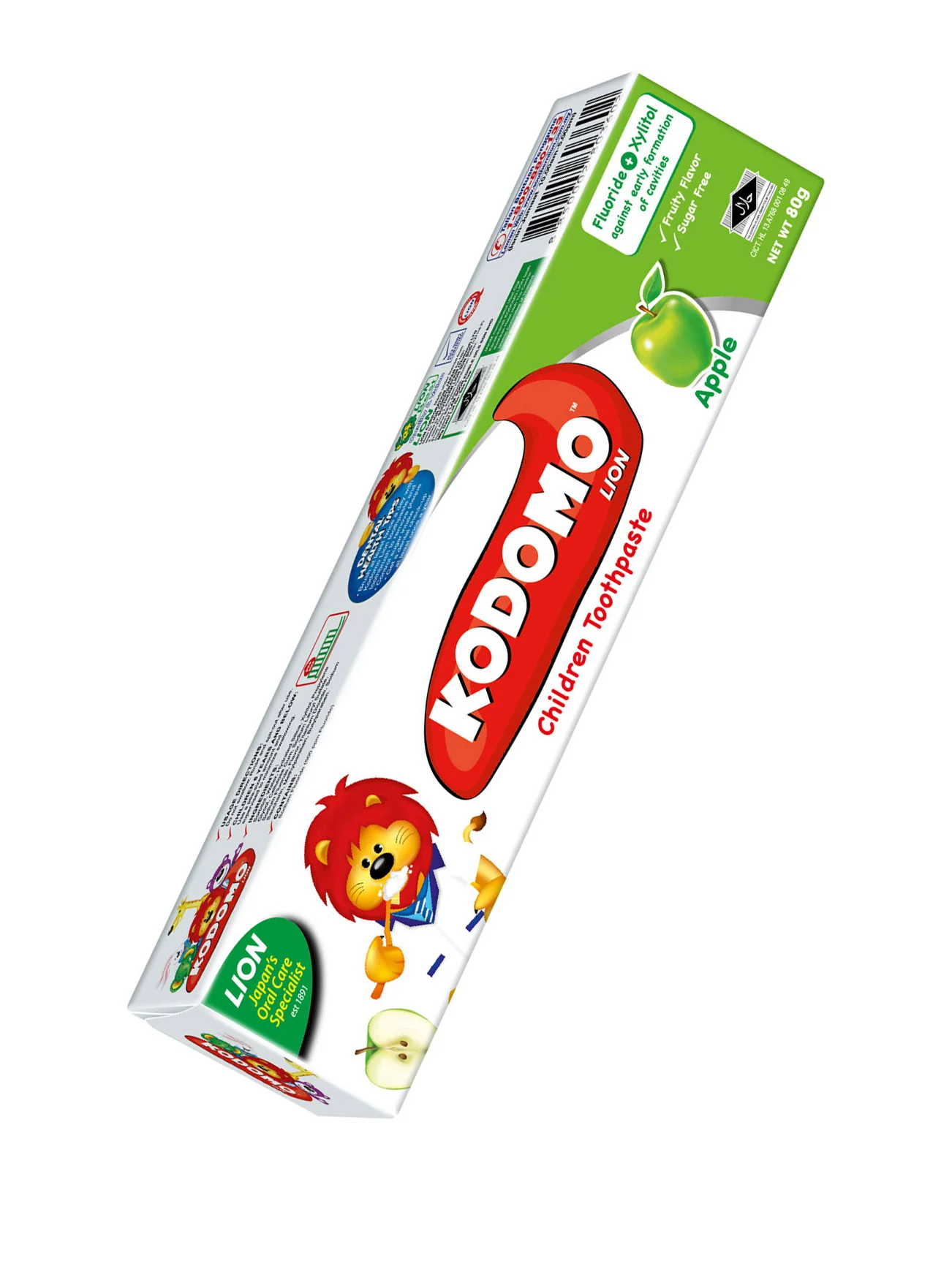 KODOMO LION T/PASTE APPLE 80G
