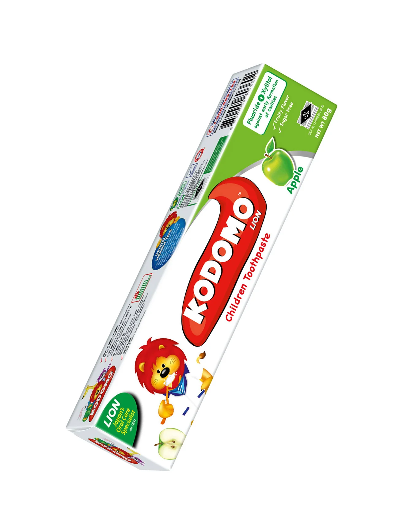 KODOMO LION T/PASTE APPLE 80G - Image 2