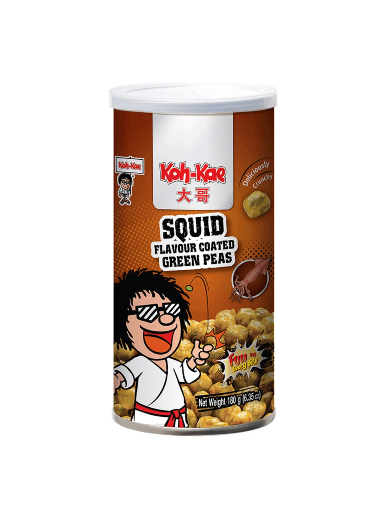 KOH-KAE COATED GREEN PEAS SQUID 180G