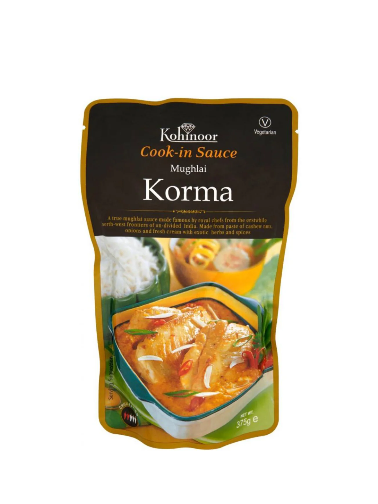 KOHINOOR COOK-IN SAUCE - MUGHLAI KORMA 375GM