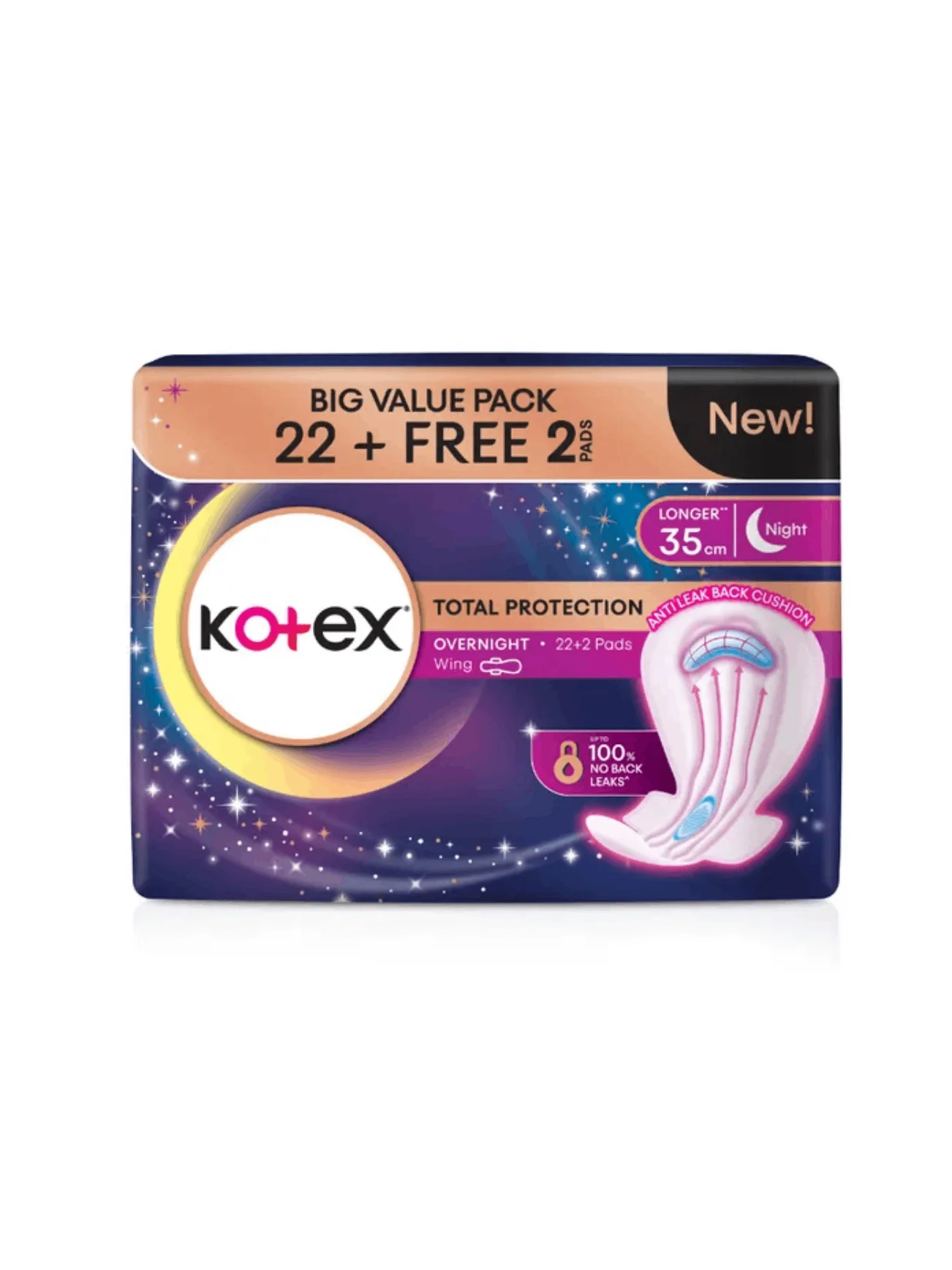 KOTEX TOTAL PROTECTION ONW 35CM 22S