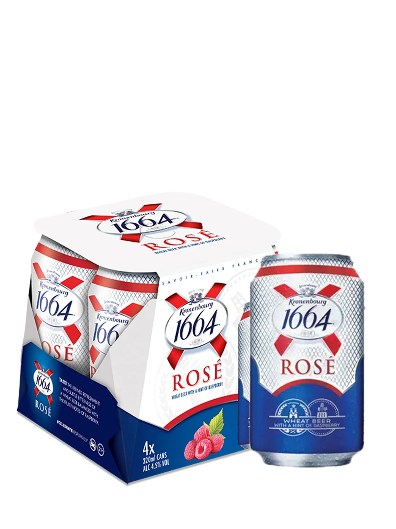KRONENBOURG 1664 ROSE CAN 4X320ML - Image 3