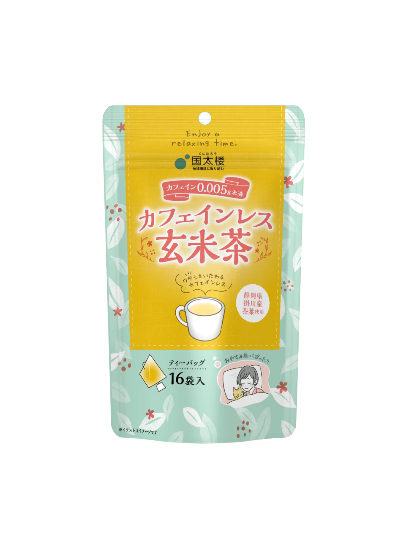 KUNITARO DECAF GENMAI TEA (16P) 28.8G