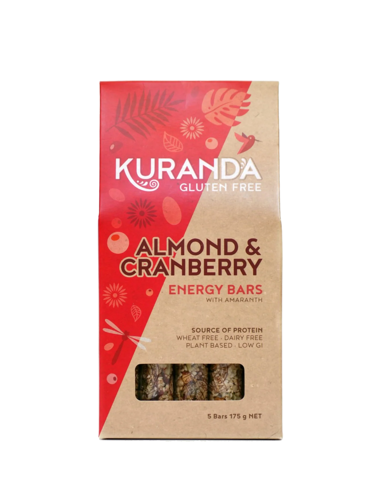 KURANDA BARS ALMOND & CRANBERRY 5S 175G