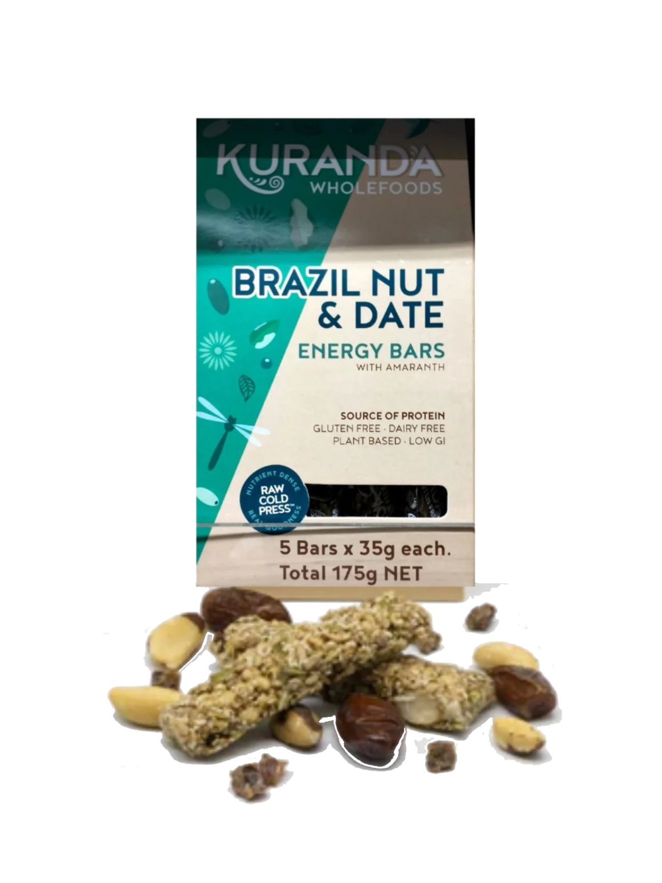 KURANDA BARS BRAZIL NUT & DATE 5S 175G