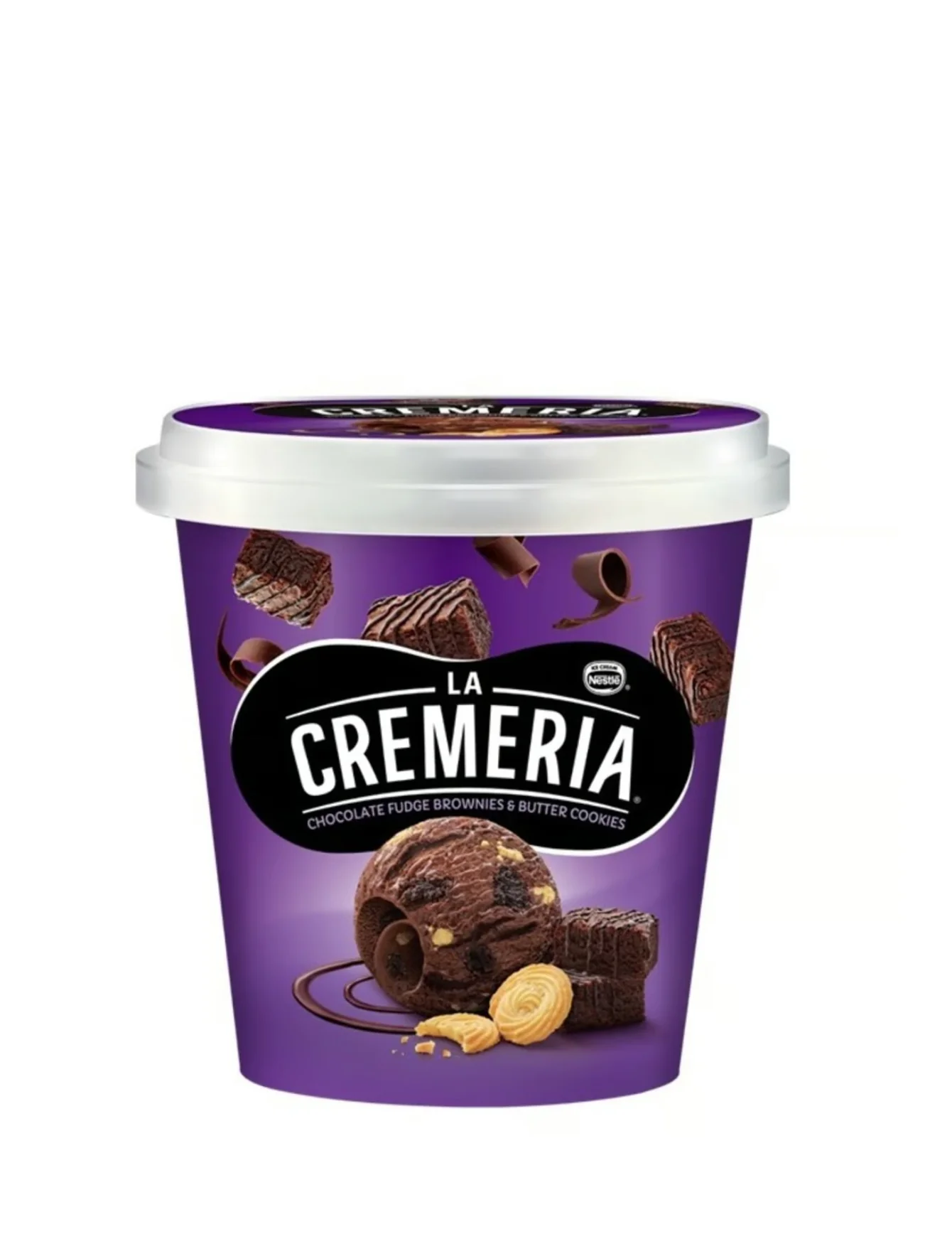 LA CREMERIA CHOC BROWNIE FUDGE & BCOOKIES 750ML