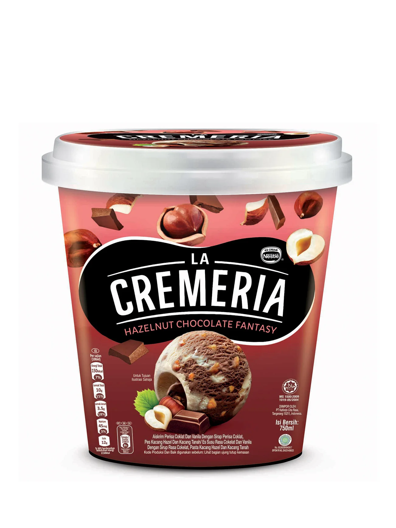 LA CREMERIA HAZELNUT CHOCOLATE FANTASY 750ML