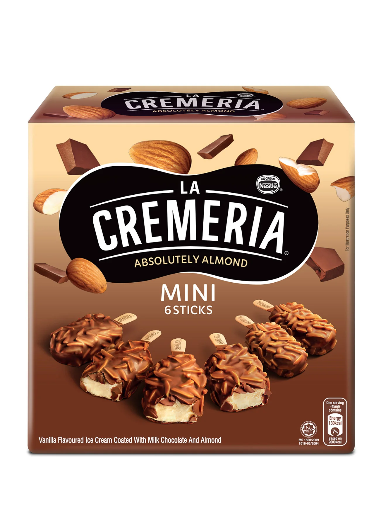 LA CREMERIA MINI ALMOND VANILLA MP 6*45ML