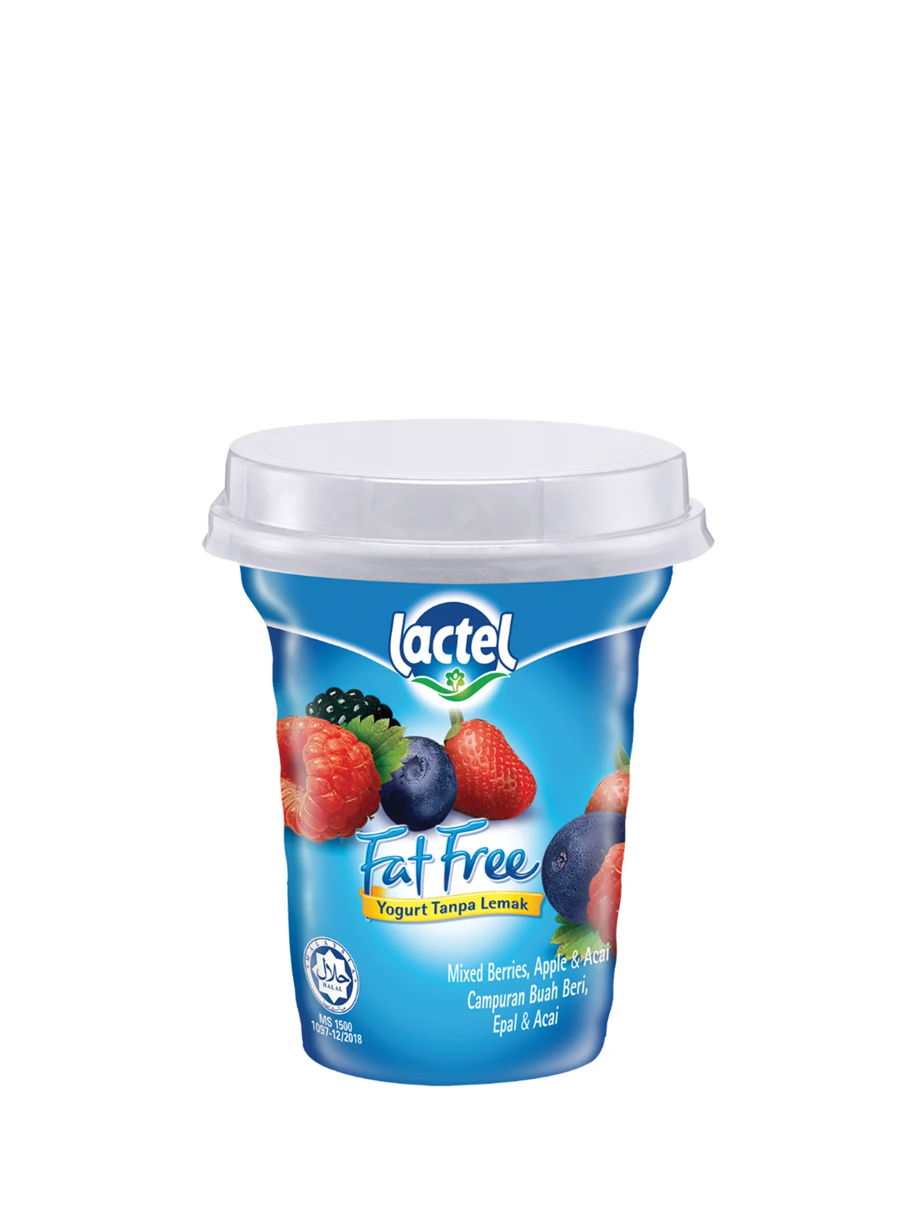 LACTEL FAT FREE YOGURT MIXED BERRY 130G - Image 2