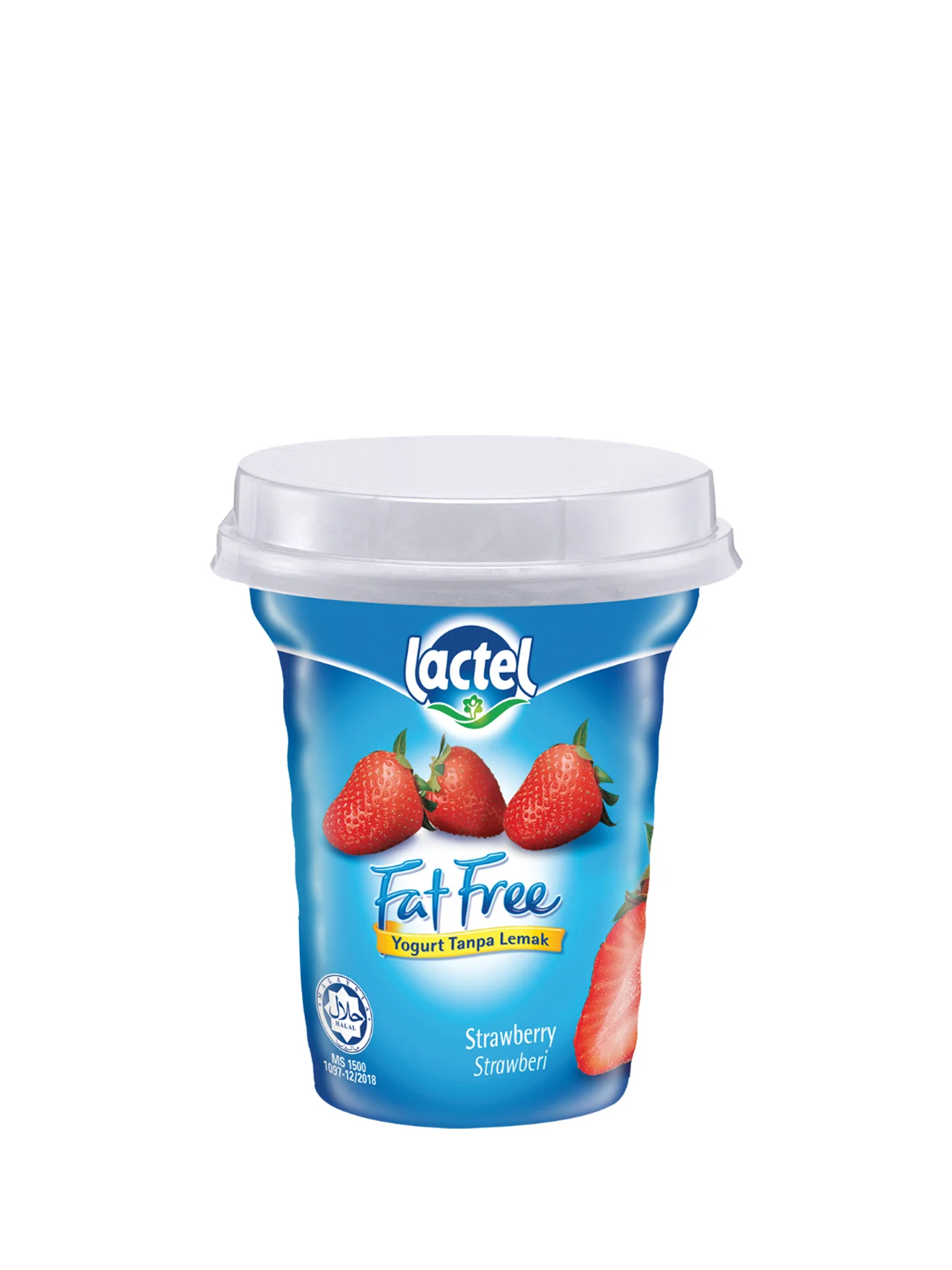 LACTEL FAT FREE YOGURT STRAWBERRY 130G - Image 2