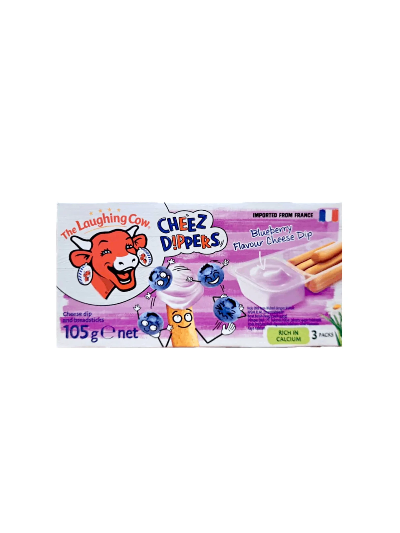 LAUGHING COW CHEEZ DIPPERS BLUEBERRY 105G