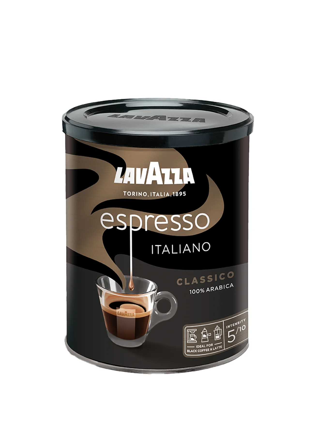 LAVAZZA CAFE ESPRESSO (BLACK) TIN 250G