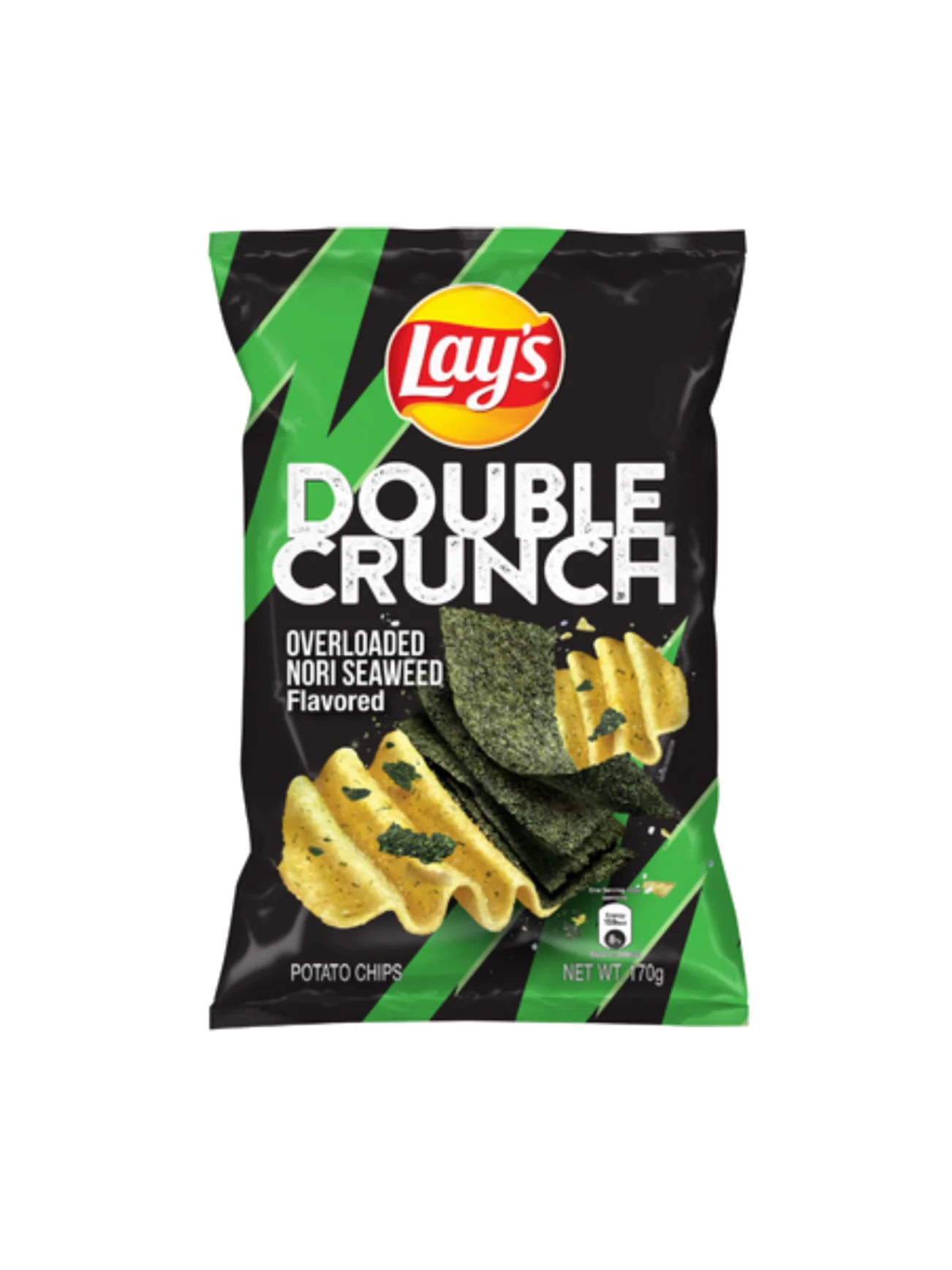 LAY'S DOUBLE CRUNCH NORI SEAWEED 170G    