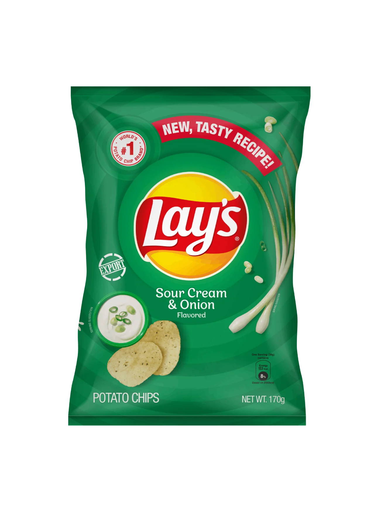 LAY'S CN SOUR CREAM & ONION 170G - Image 2