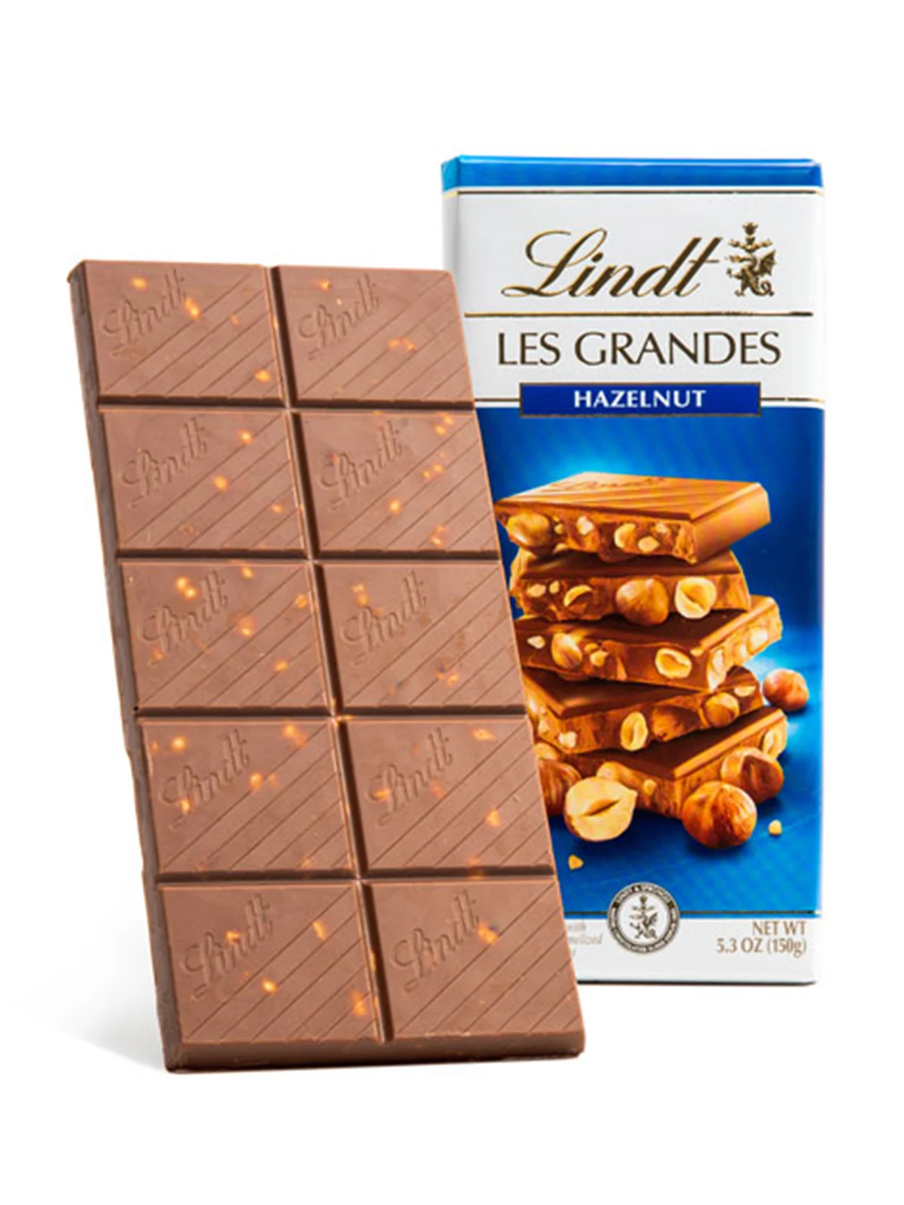 LINDT LES GRANDES MILK HAZELNUT 150G