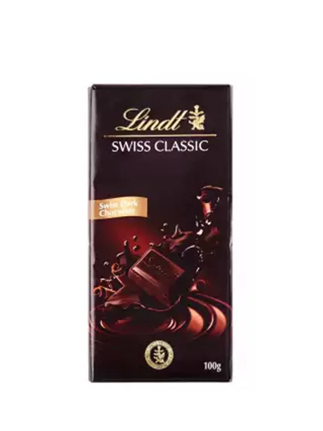 LINDT SWISS CLASSIC DARK CHOC 100GM