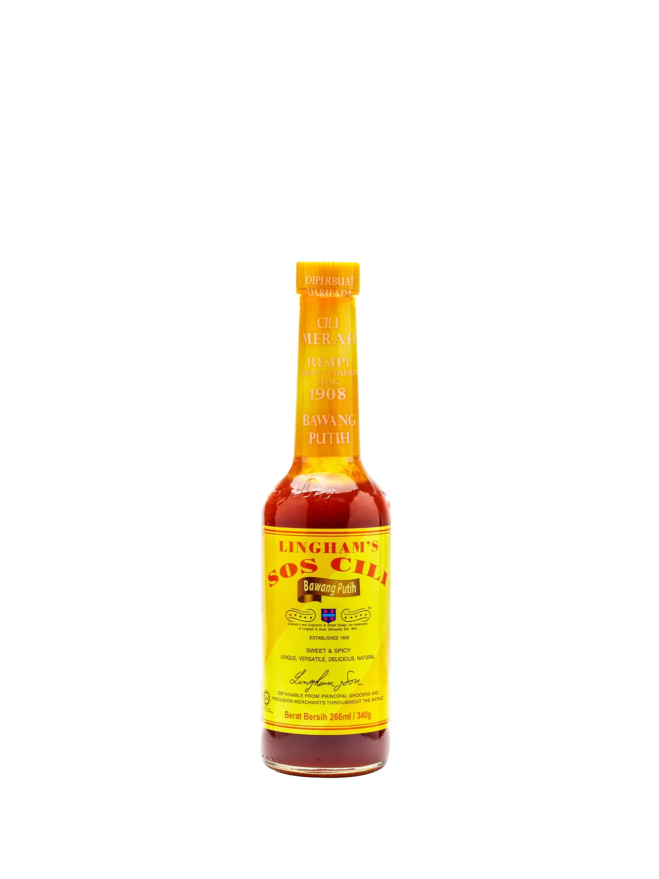 LINGHAM CHILLI SAUCE GARLIC 340G