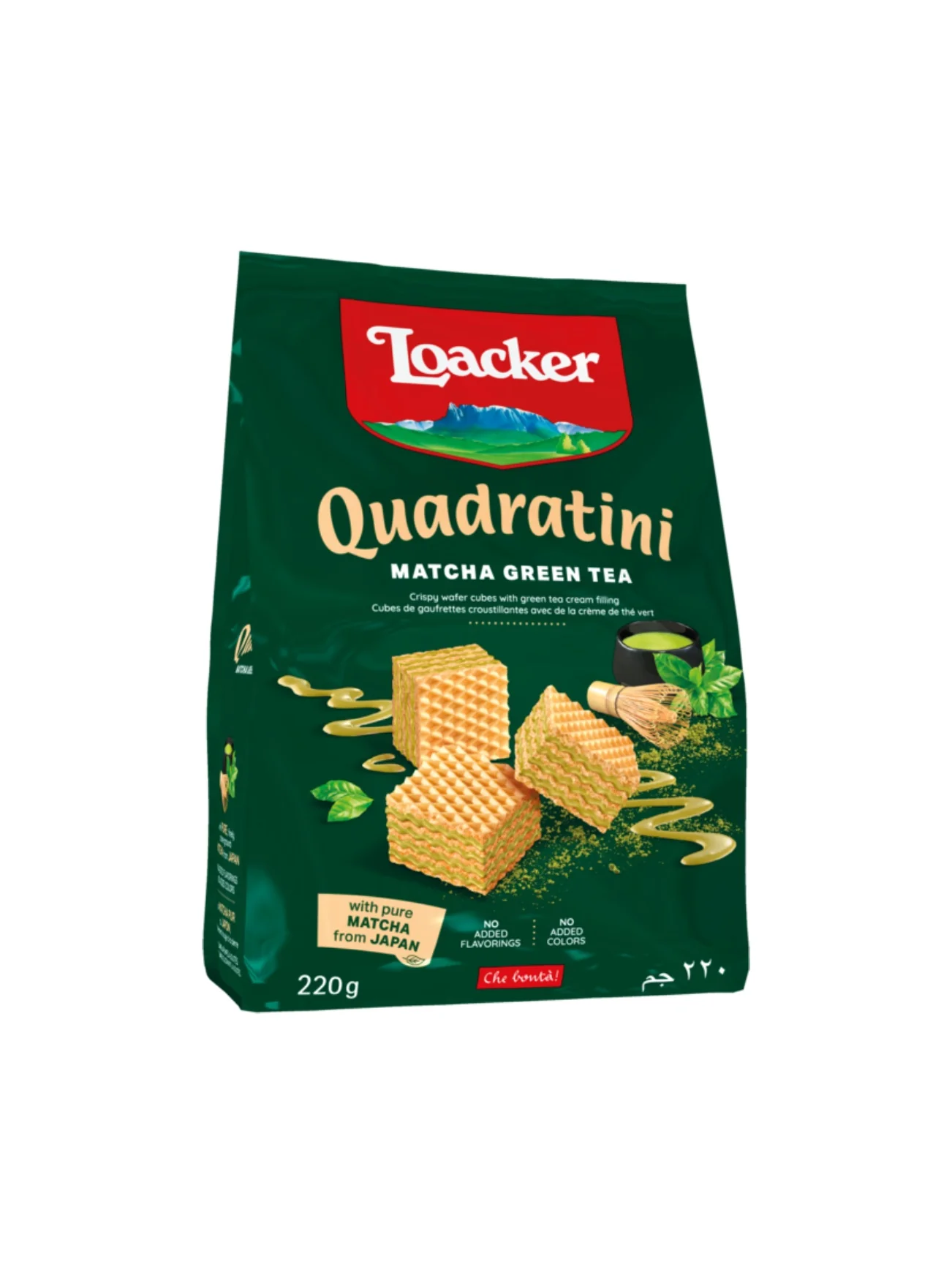 LOACKER QUADRATINI MATCHA 220G