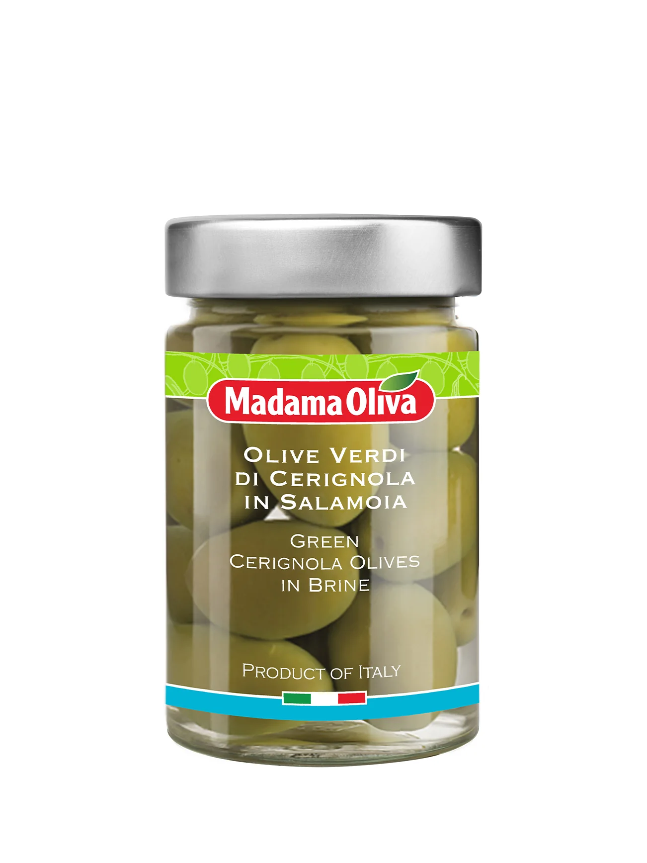 MADAMA OLIVA GREEN CERIGNOLA OLIVES 190G