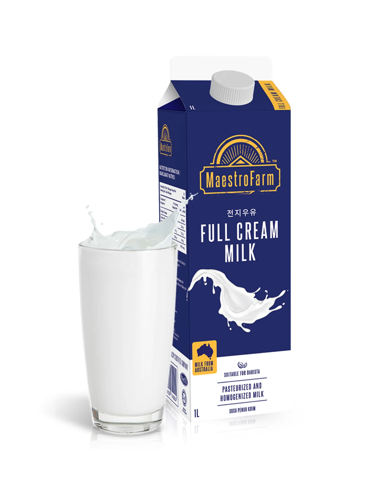 MAESTRO FARM FULL CREAM MILK 1L