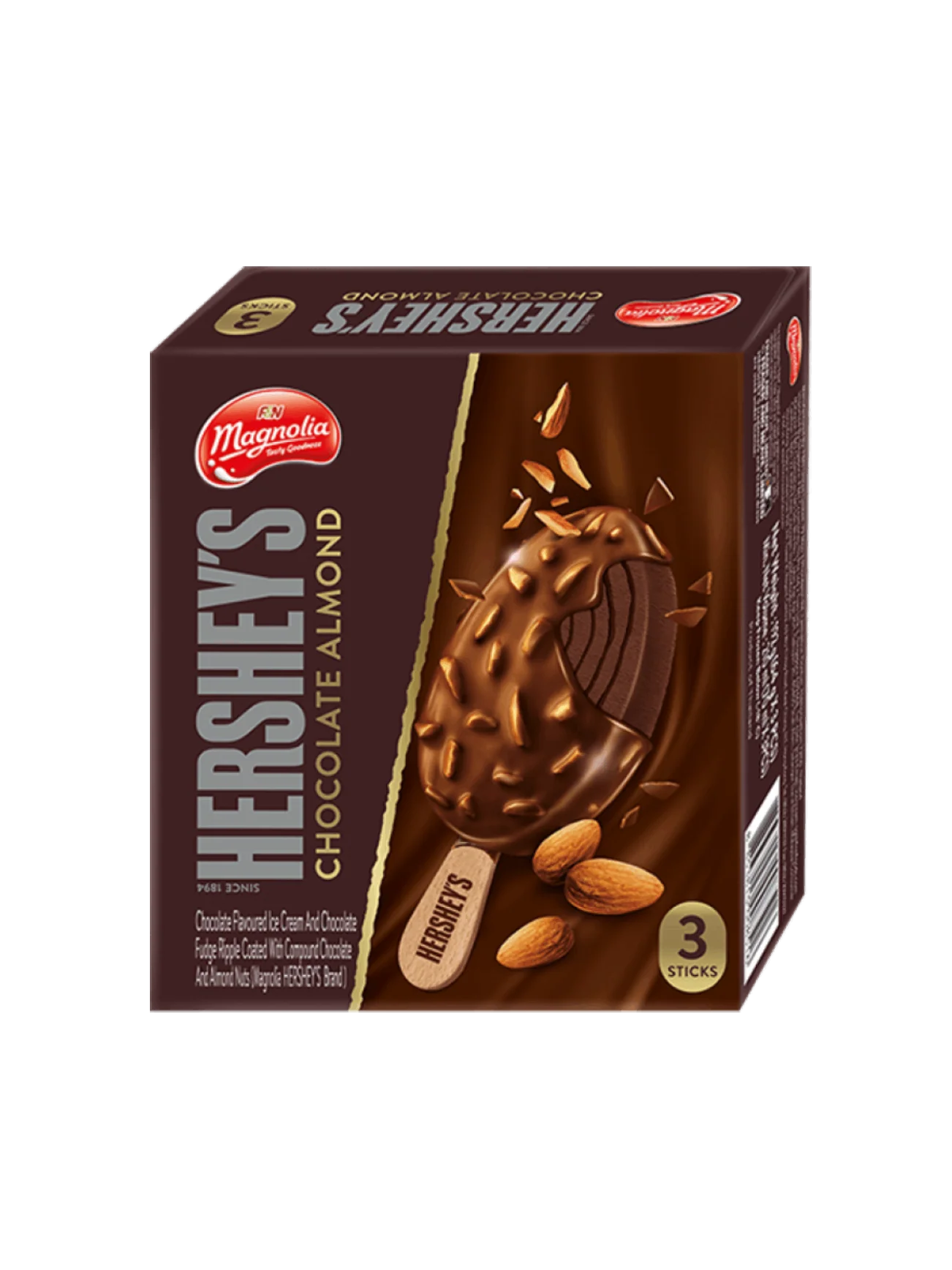 MAGNOLIA HERSHEY CHOC ALMOND 3X70ML