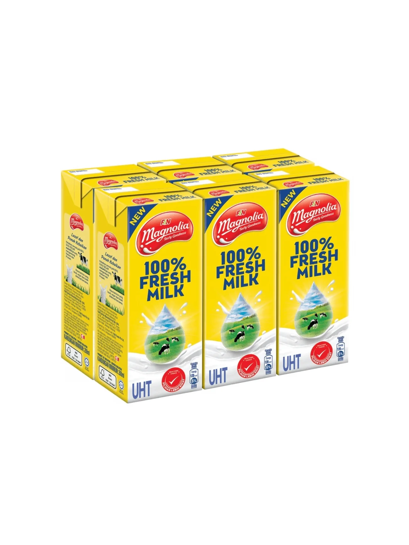 MAGNOLIA UHT FRESH MILK 6X200ML