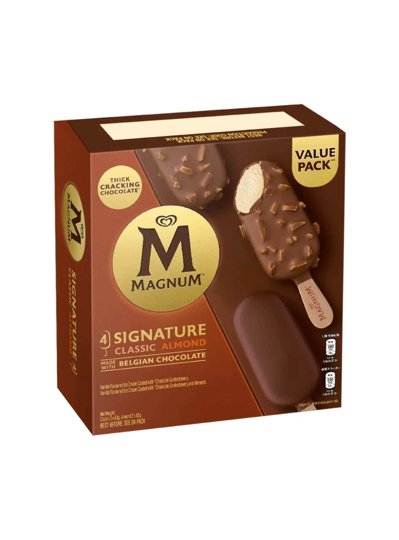 MAGNUM CLASSIC & ALMOND 4X80ML