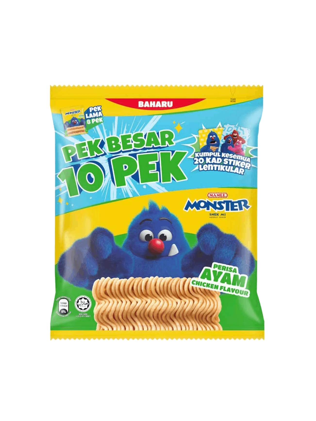 MAMEE MONSTER FAMILY PACK CHICKEN 10X25G