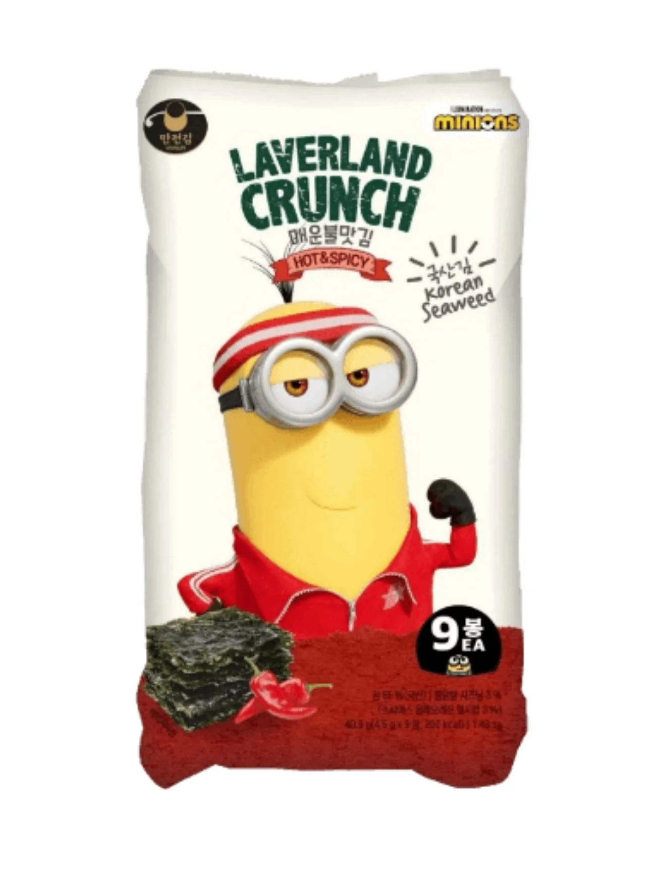 MANJUN CRISPY SEAWEED SNACK HOT&SPICY 9*4.5G - Image 2