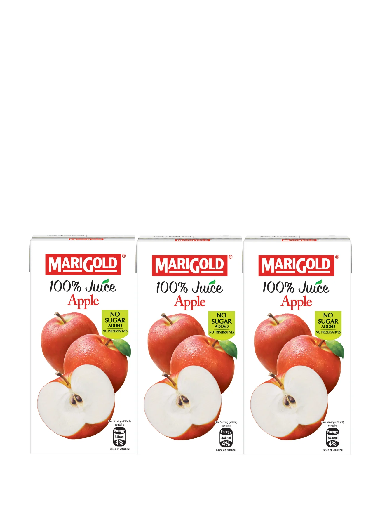 MARIGOLD 100% JUICE APPLE 3X200ML - Image 2