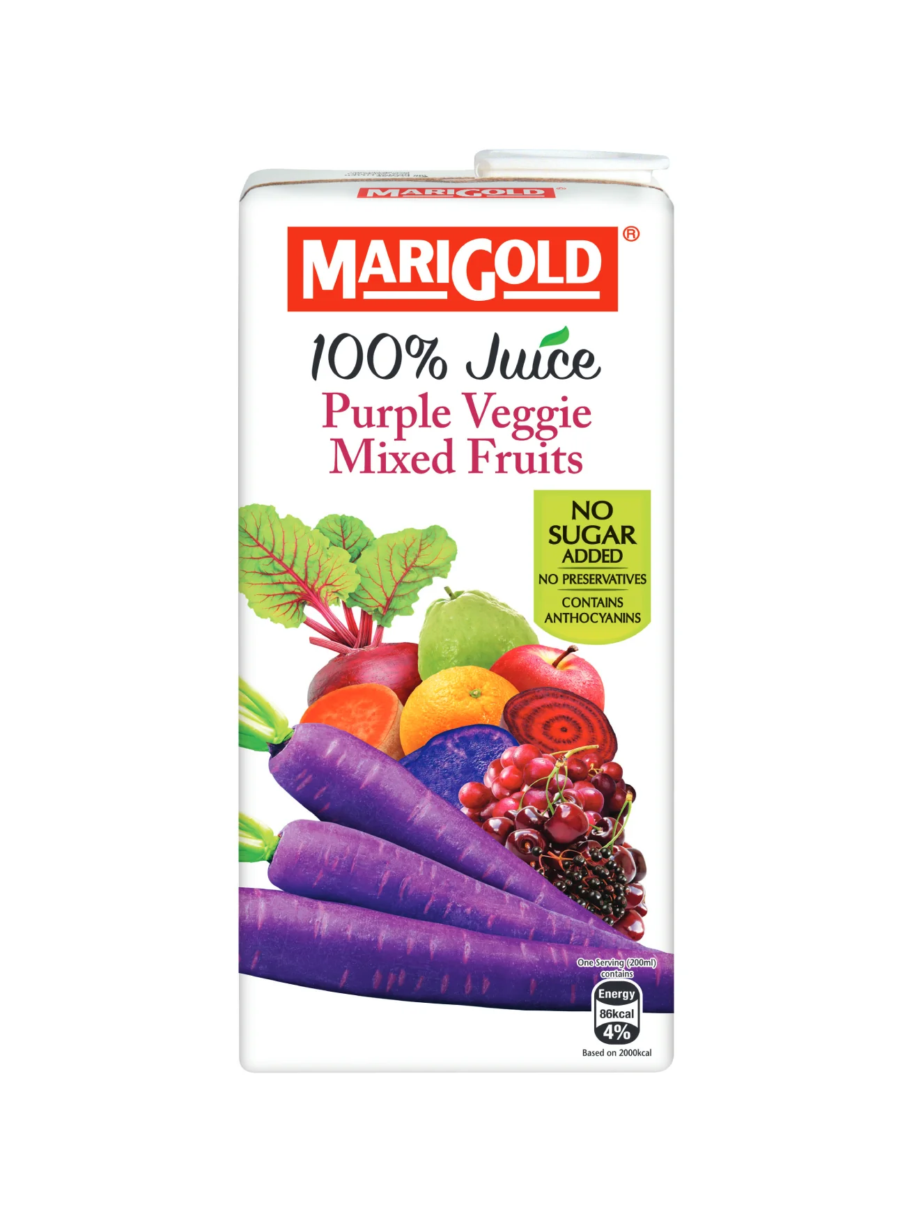 MARIGOLD 100% JUICE MIX SUMMER F&V 1L - Image 2