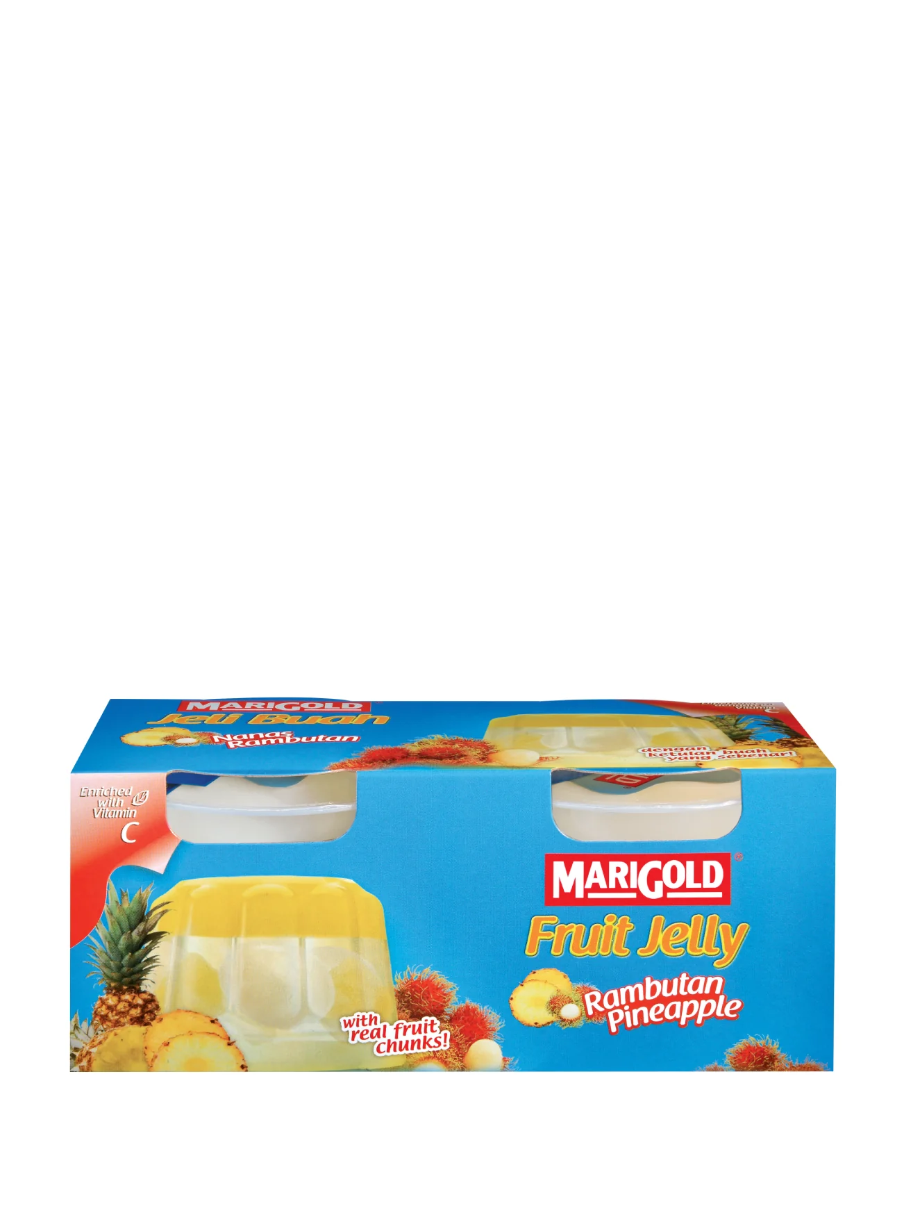 MARIGOLD JELLY RAMBUTAN PINEAPPLE (TWIN) 2X123G - Image 2