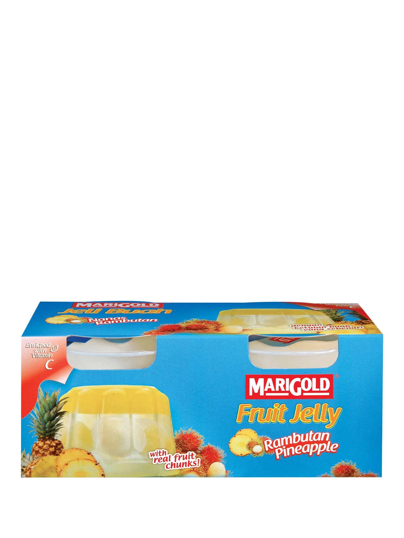 MARIGOLD JELLY RAMBUTAN PINEAPPLE (TWIN) 2X123G - Image 3