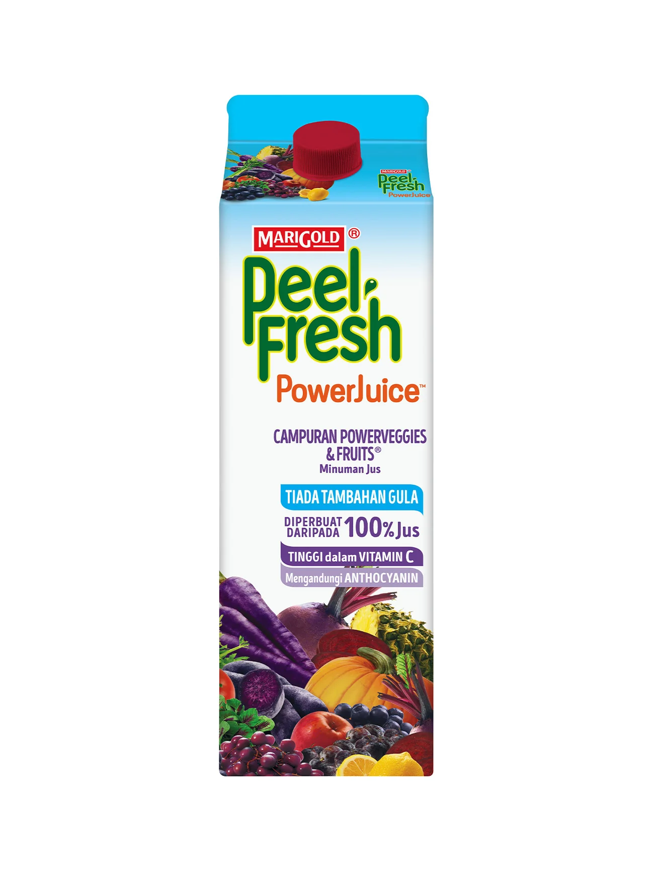 MARIGOLD PEEL FRESH N/SGR P.VEGE&FRUITS 1L