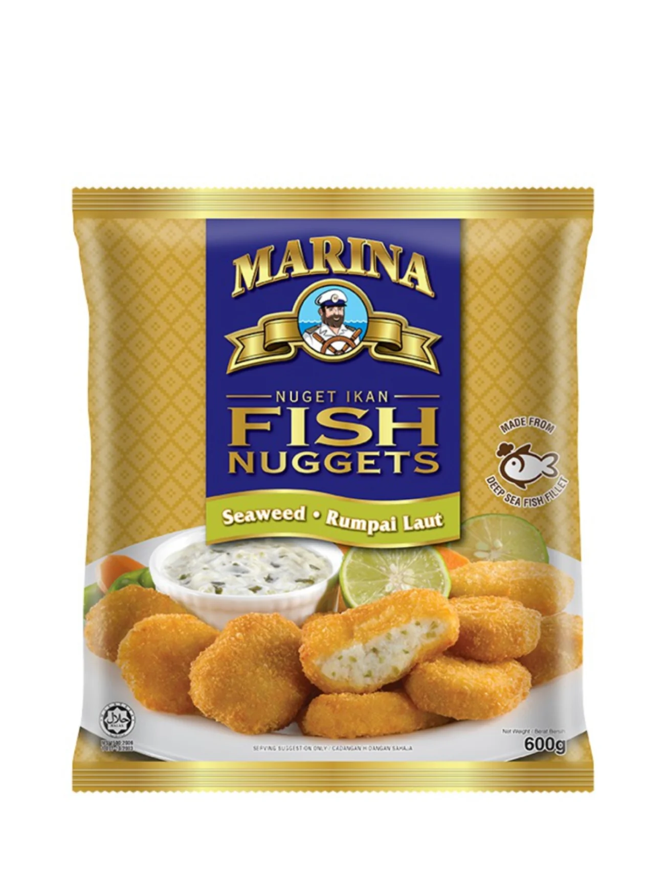 MARINA FISH NUGGET SEAWEED 600G