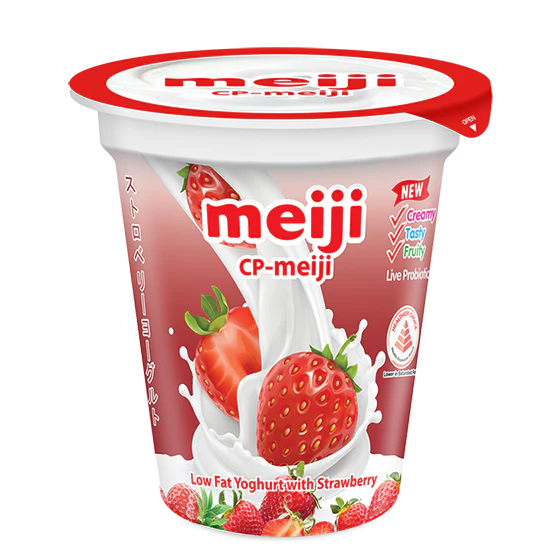 MEIJI LOW FAT YOGHURT W STRAWBERRY 135G