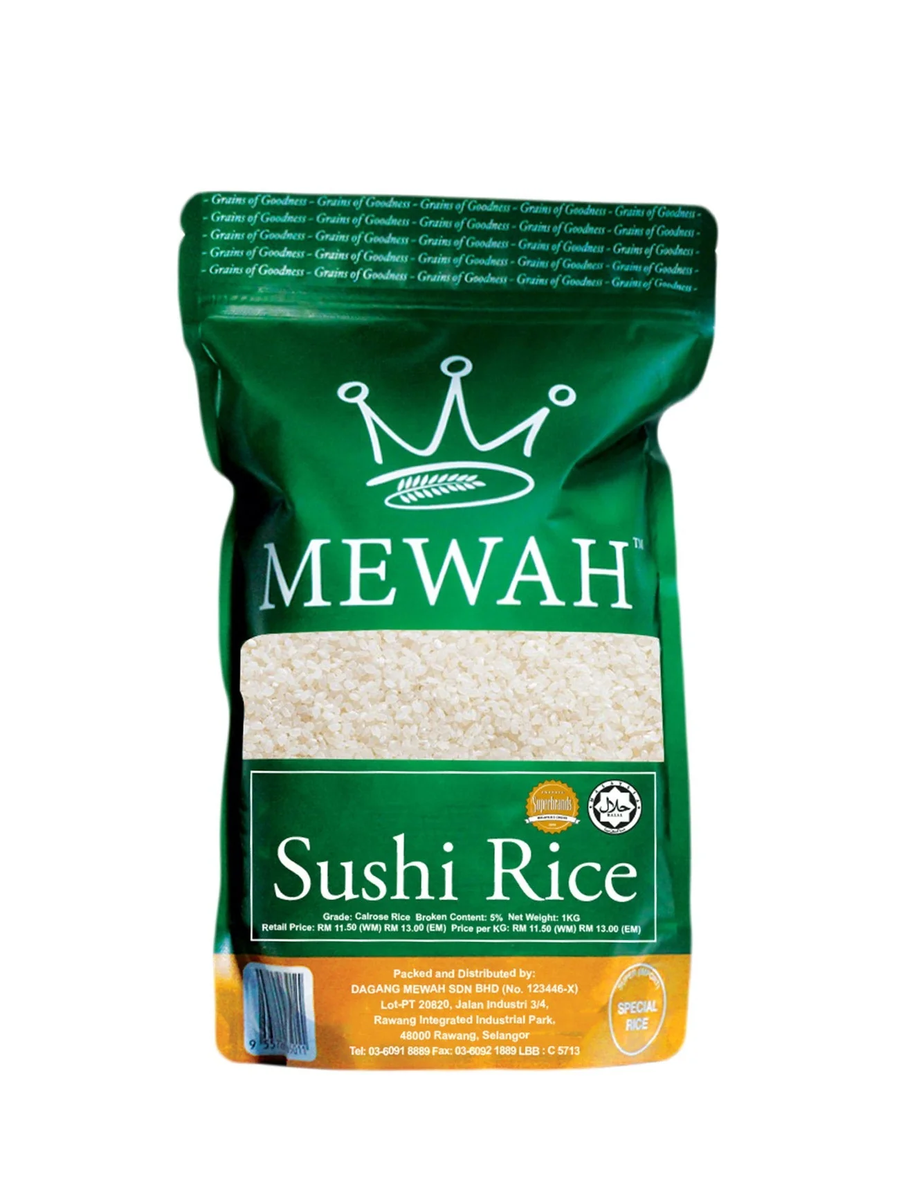 MEWAH SUSHI RICE 1KG
