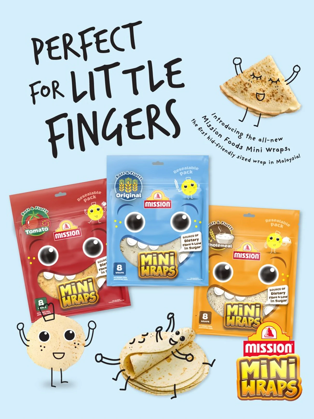 MISSION MINI WRAPS WHOLEMEAL 300G - Image 5