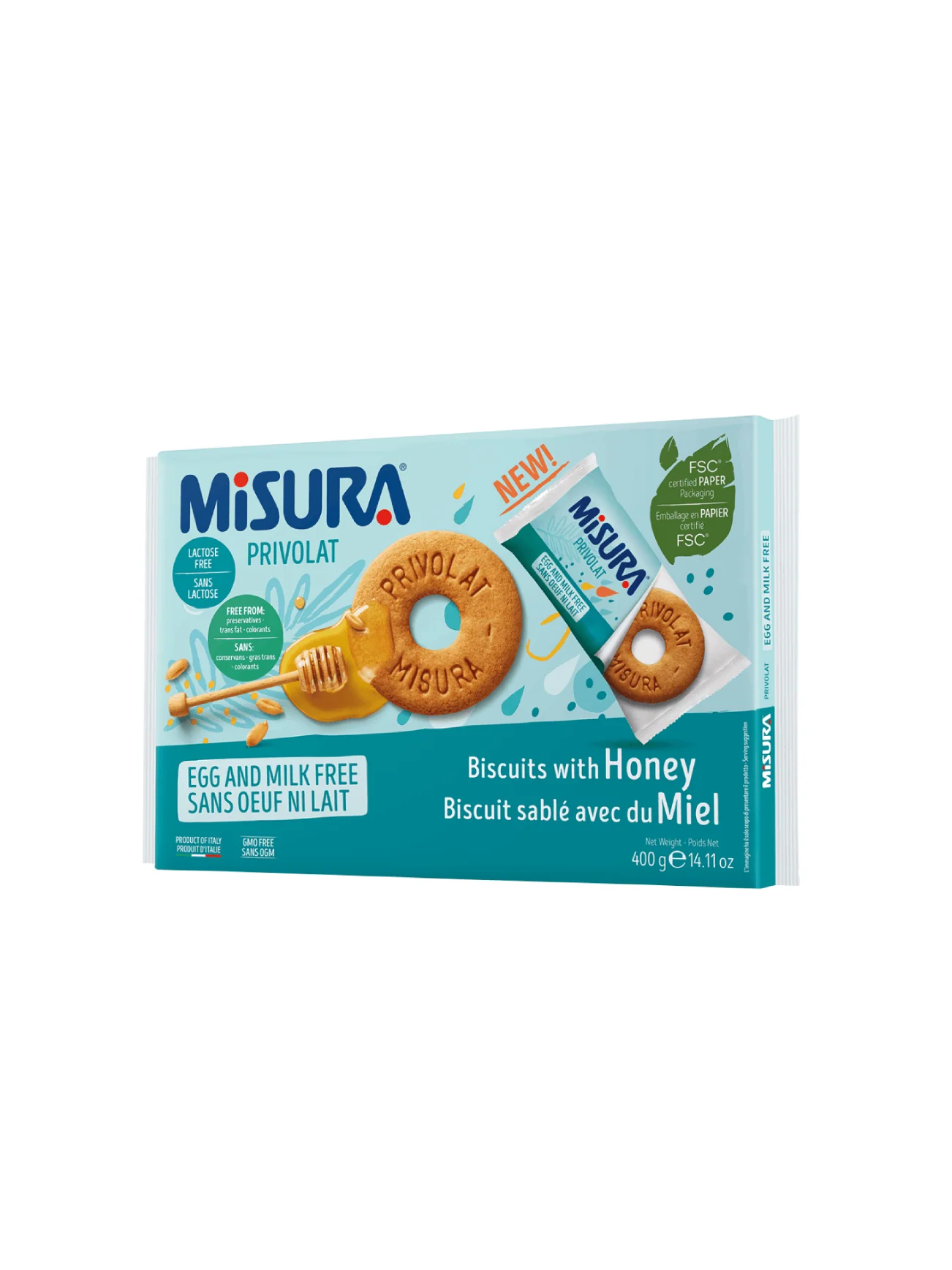 MISURA PRIVOLAT BISCUITS WITH HONEY 400G