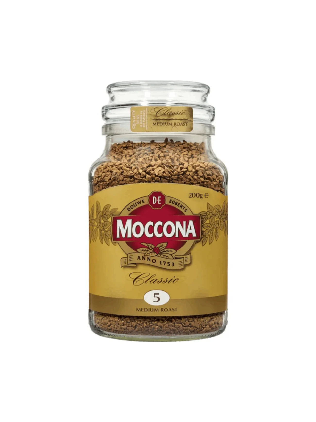 MOCCONA CLASSIC MED ROAST 200G FOC 2 GLASS CUP
