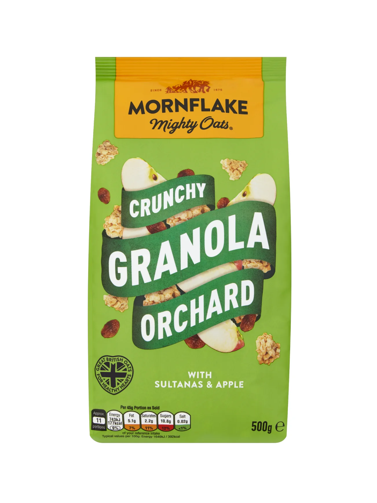MORNFLAKE ORCHARD OAT GRANOLA 500G