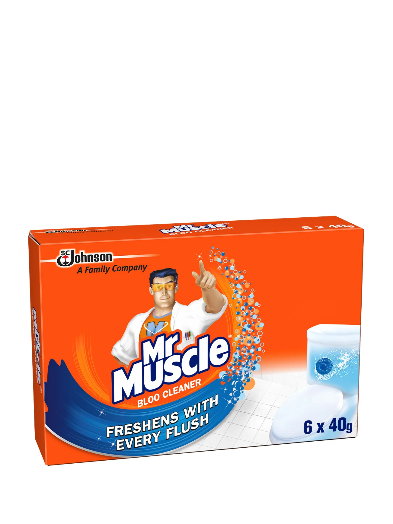 MR MUSCLE BLOO CLEANER 6X40G