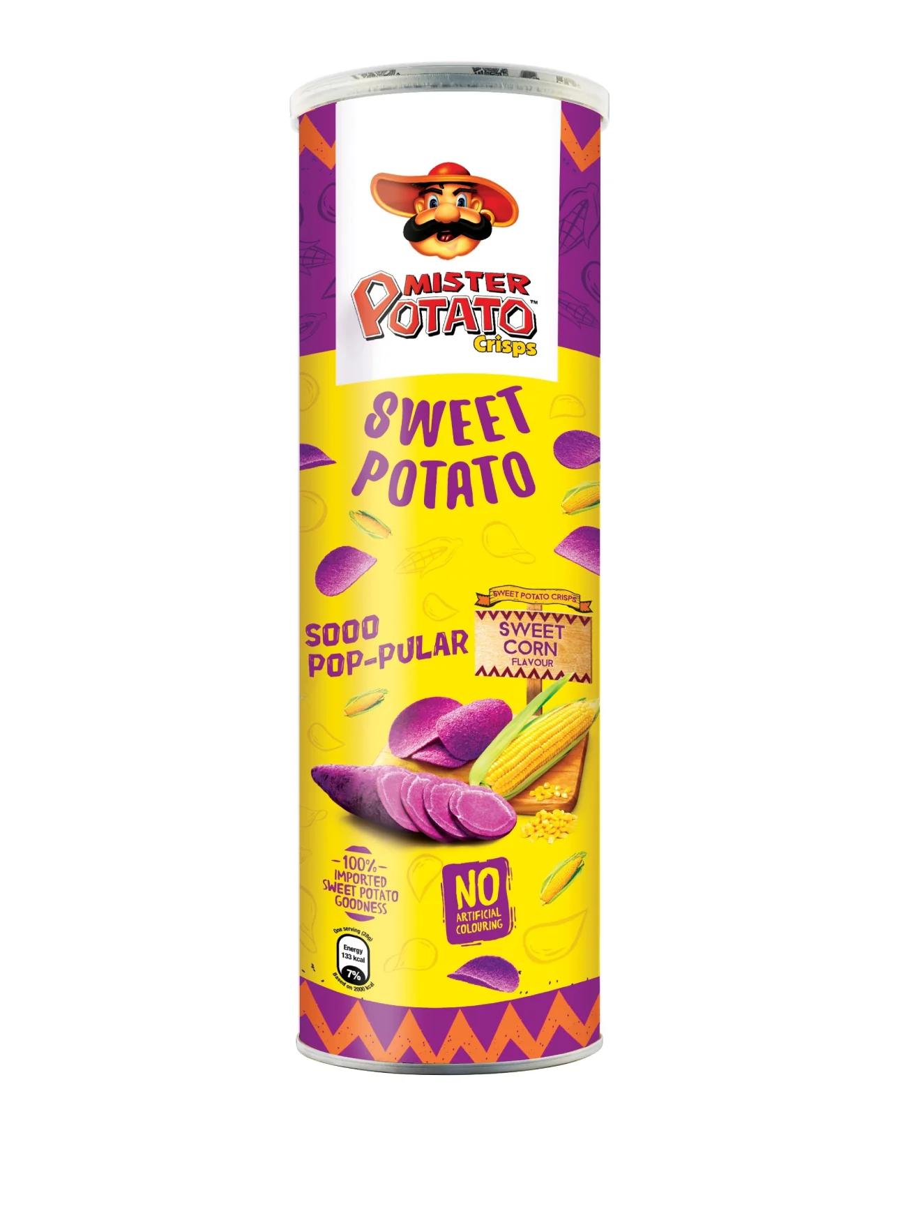 MR POTATO TUBES SWEET POTATO CORN 118G