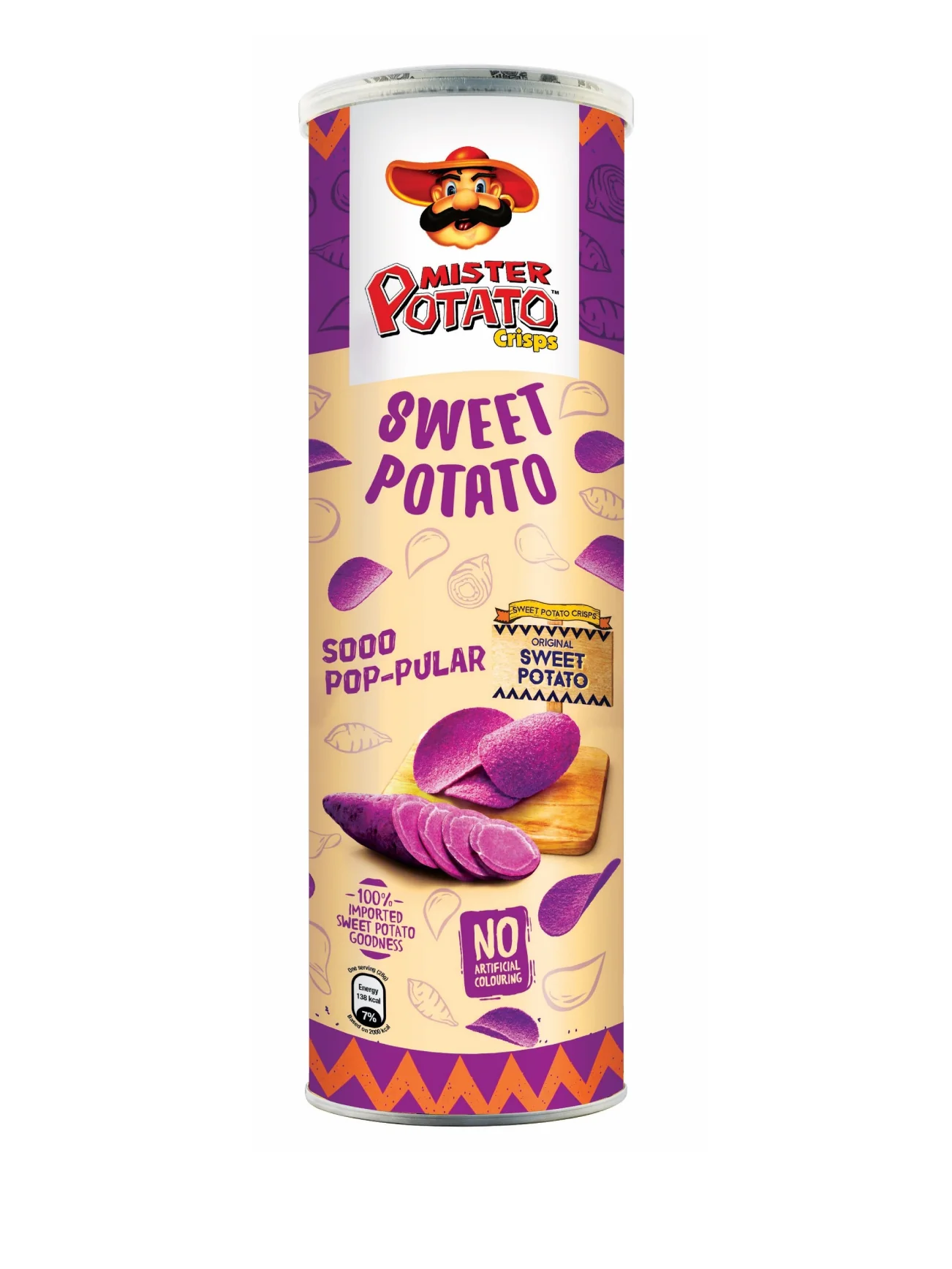 MR POTATO TUBES SWEET POTATO ORIGINAL 118G